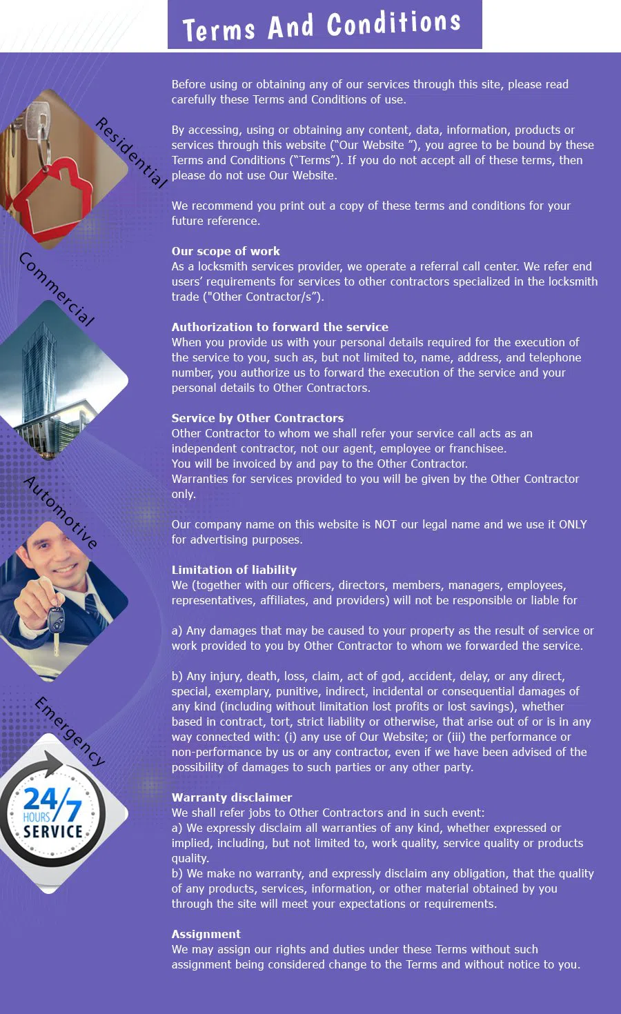 Advantage Locksmith Store , Santa Clara, CA 408-310-4409 - terms-and-condition-n-19